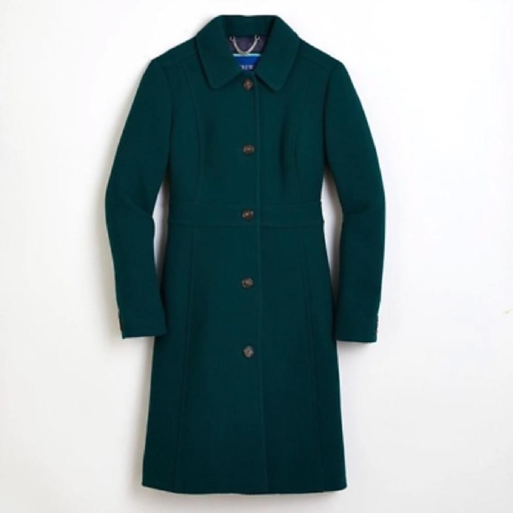 COPY - NWT J Crew Classic Lady Day Coat in Italian Double Cloth Wool w/ Thinsul…